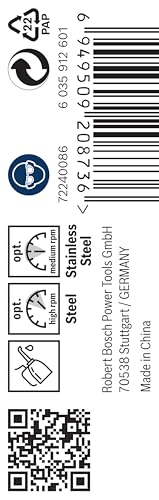 Bosch 10x PRO Stainless Steel HSS-Co Spiralbohrer (für Stahl, Edelstahl, Ø 3,40 mm, Professional Zubehör Bohrmaschine/Schrauber)