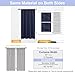 Simplebrand Ava Navy Blue Blackout Curtains for Bedroom 63 Inch Length 2 Panels, Solid Thermal Insulated Energy Saving Rod Pocket Window Treatment Curtains Blackout Drapes, W40 x L63 Inch, Navy Blue