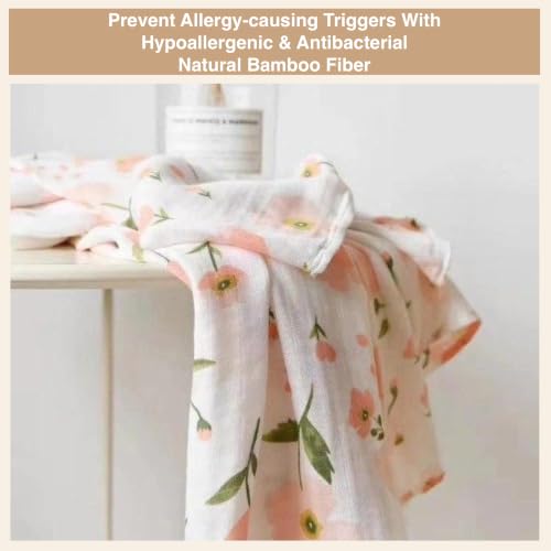 Image of DOTMOM Premium Organic Bamboo Baby Swaddle Wrapper Receiving Blanket | Hypoallergenic, Antibacterial & Highly Breathable, Super Soft Receiving Wrap Essential For New Born Baby