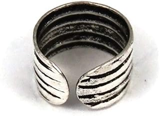 Adjustable 925 Sterling Silver Faux Ear Cuff Earrings Non-Piercing Fake Clip On Helix Cartilage Cuff Earrings Conch Cuffs Round Huggie Ear Cuff wrap Earrings