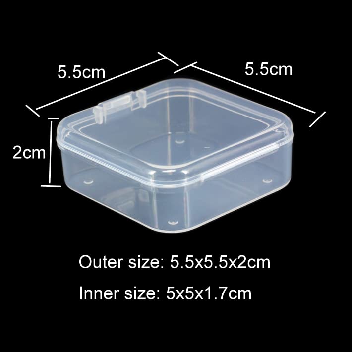 Amazon｜8個 小さなプラスチックボックス 蓋付き 四角いプラスチック