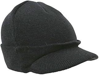 Zip Zap Zooom Mens Jeep Beanie Hat Black Thermal US Army Military Peak Ski Winter Hat MASH New