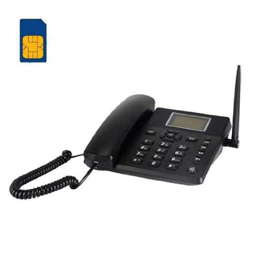 BW Teléfono con tarjeta Sim GSM fijo, de mesa o escritorio. TIM, Vodafone, Wind. Quadband.