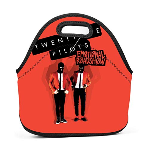 Tw-enty One Pil-ots 11 Lunch Tote Bag One Size for Kids Women,Lightweight, Insulated and Reusable Lunch Bag