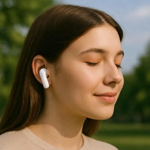 Image of XIAWAO 2r Earbuds Compatible with Samsng, OnePlus,Earbuds up to 54 Hours Playback, 2-mic Clear Calls, 3D Spatial Audio, AI Translation, 12.4mm Drivers, Dual-Device Connectivity (Full White)