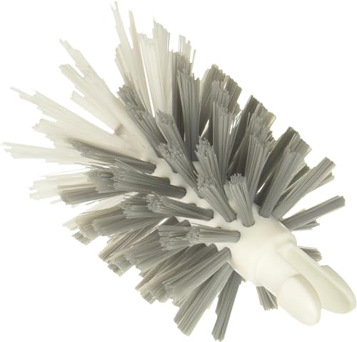 Image of Full Circle Clean Reach Bottle Brush Replacement Head - Long Handle, Flexible, For Water Bottles, Baby Bottles, Narrow Containers, Kitchen Cleaning - White