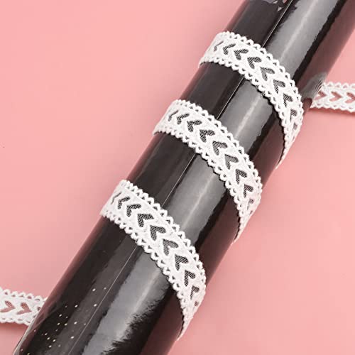 Urroma Beige Hollow Heart Lace Trim, 10 Yards Venice Lace Trim Cotton Sewing Lace For Crafts Dress Gift Wrapping Home Decor #TOP3