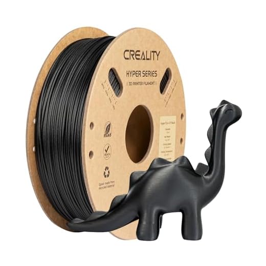 ⚡ Creality Hyper PLA-CF Carbon Fiber PLA Filament 1.75mm, High-Speed 3D Printer Filament, 50-300mm/s, 1kg(2.2lbs)/Spool, Dimensional Accuracy ±0.03mm, Black