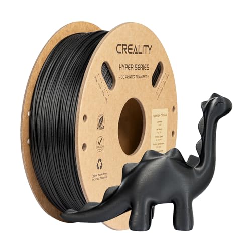Image of Creality Hyper PLA-CF Carbon Fiber PLA Filament 1.75mm, High-Speed 3D Printer Filament, 50-300mm /s, 1kg(2.2lbs) /Spool, Dimensional Accuracy ±0.03mm, Black