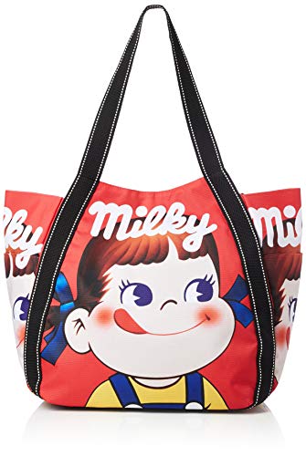 [ペコちゃん] トートバッグ バルーントート 不二家 ペコちゃん A3サイズ PK-01 レッド