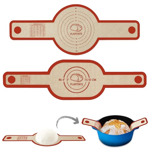 PLAPITATE Silicone Bread Sling Dutch Oven Liner, Non-Stick & Easy