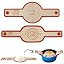 2 Pcs Crimson Oval and Round