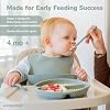 WeeSprout Silicone Baby Spoons - First Stage Infant Feeding Utensils With Soft-Tip, Bendable Kitchenware for Parent & Self-Feeding, Ultra-Durable, Dishwasher Safe, Travel Case, Set of 3 #3
