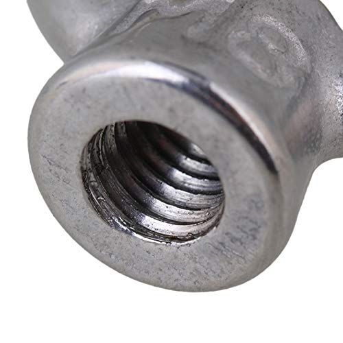 Cnbtr Japanese Style Silver M8 304 Stainless Steel Ring Shape Lifting Eye Nut Set Of 5 #TOP4