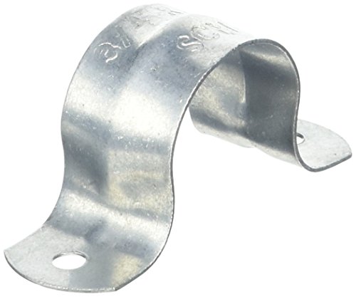 Sioux Chief 502-3PK2 10-Count 3/4-Inch IPS 2-Hole Tube Strap, Galvanized Steel, 0.75", No Color