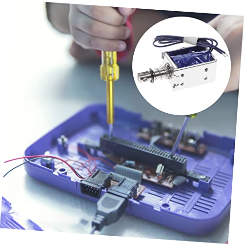 TEHAUX 2 Pçs Push-Pull Eletroímã Solenóide Linear Dc 12V Quadro De Solenóide Magnético Solenóide Ele