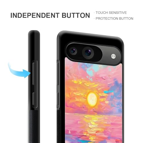 Coque Google Pixel 10 robuste contre les chutes répéties motif océan coucher de soleil - 5