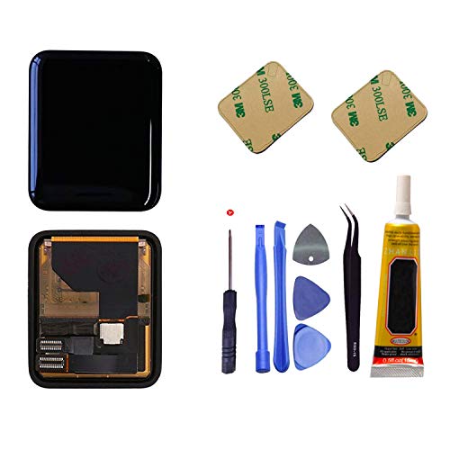 Ogodeal Apple Watch Repair Lcd Screen Replacement Parts Kit Series 1 A1802 and (1st Generation) A1553 Sapphire Crystal Version LCD Screen and Digitizer Assembly with Repair Tool Set 38mm
