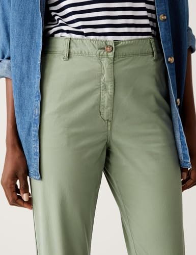 Image of Marks & Spencer Cotton Rich Tea Dyed Slim Fit Chinos