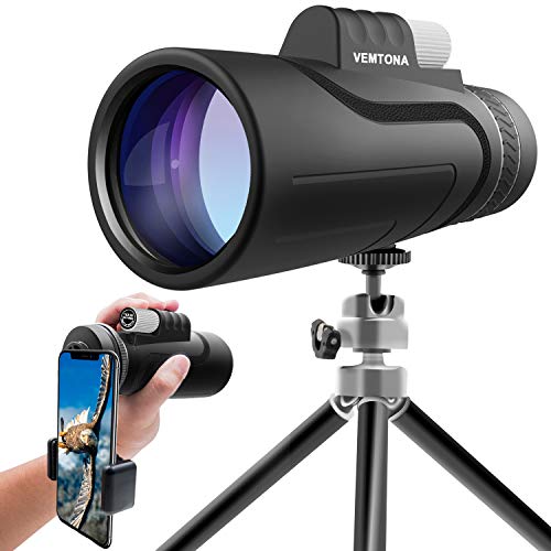 16x50 Monocular Telescope, VEMTONA High Powered Monoculars Scope for Adults with Long Tripod and...