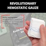 First Aid Gauze de combat rapide avancé pour le coton - Gauze hémostatique flexible - pour arrêter le kit saled Faster avec une jauge rapide - Fournitures pour trousses de survie - 3" x 12.5'