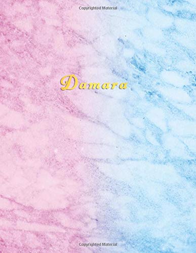 Damara: Personalized back to school academic planner 2019 - 2020 | Custom named Weekly and monthly organiser for school girls