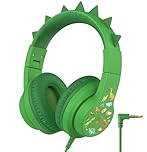 iClever Kids Headphones for School/Travel with Safe Volume 85dBA, HS19S Stereo Sound Over-Ear Girls Boys Headphones for Kids, Foldable 3.5mm Wired Headphone for iPad/Computer