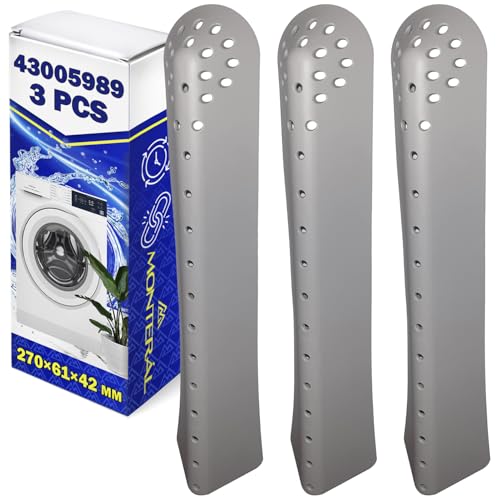 3 Stück Trommelrippe für Waschmaschine 270x61x42 mm mit Originalcode 43005989 für Candy für Haier für Hoover für Rosieres für Zerowatt - Garantie 10 Jahre - MONTERAL