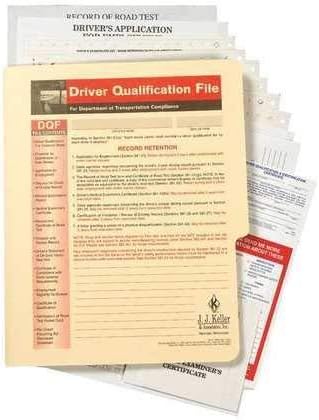 Driver Qualification File Packet 2-pk. - Snap-Out Format, 11.75" x 9.5", 14 Sets of Forms Per Pack - Satisfies DQ Requirements of 49 CFR 391.51, J. J. Keller & Associates, Inc.