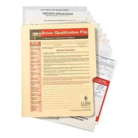 Driver Qualification File Packet 2-pk. - Snap-Out Format, 11.75" x 9.5", 14 Sets of Forms Per Pack - Satisfies DQ Requirements of 49 CFR 391.51, J. J. Keller & Associates, Inc.
