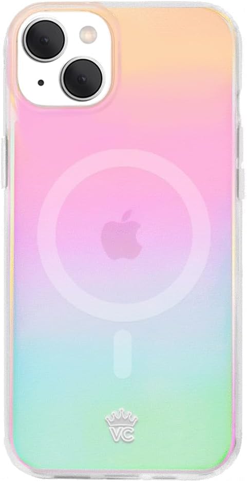 VELVET CAVIAR for iPhone 15 Case - Compatible with MagSafe - 10ft Drop Tested - Iridescent White Opal