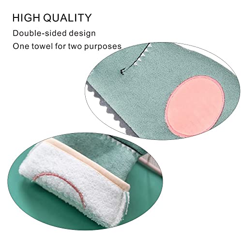 Image of 2 Pcs Kids Bath Mitts Creative Crocodile Shower Gloves Cartoon Wash Mitts for Child Bathing