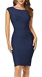 Taydey Women's Midi Dresses Sleeveless Knee Length Party Evening Dress
