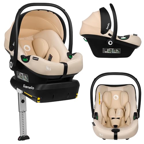LIONELO ASTRID i-Size SET Kindersitz mit Basis 40-87 cm Babyschale ISOFIX...