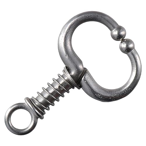Urjumpea Anel de nariz de vaca prata pecuária aço inoxidável mola Bullnose equipamento de animais bl