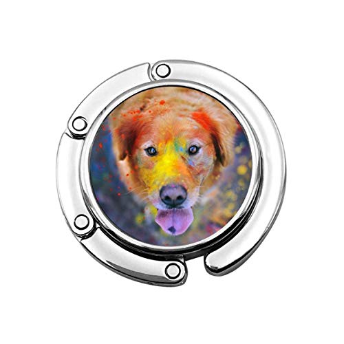 Preisvergleich Produktbild Geldbörsenhaken Mehrfarbig Niedlich Goldenes Haar Falten Geldbörse Schreibtischhaken-Handtasche Tischhänger Handtaschenhänger