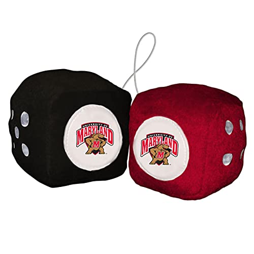 Fremont Die NCAA Maryland Terrapins BasicFuzzy Dice, Team Colors, One Size