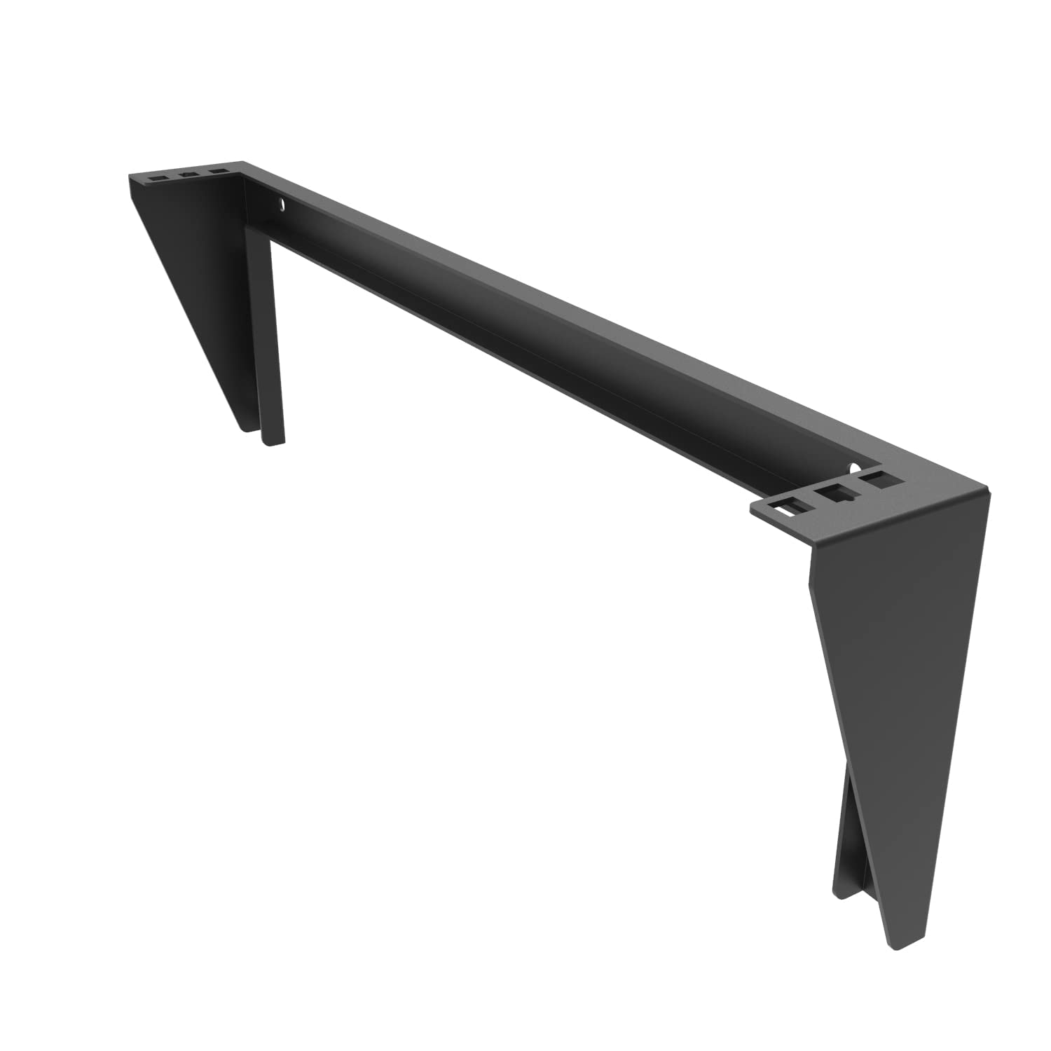 1U Vertical Wall Mount Patch Panel Bracket - 19 inches Steel Heavyload Wall Mountable Server Rack for Data or Networking Equipments (1U, Black)