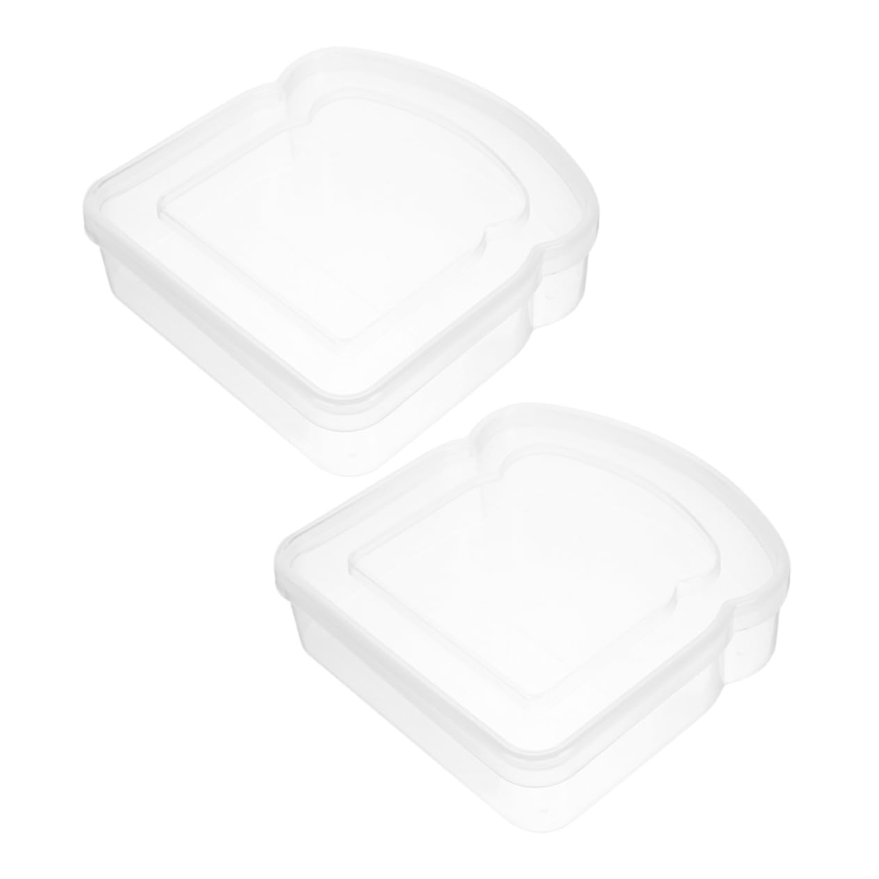 IMIKEYA 10pezzi Scatola Per Pane Riutilizzabile Contenitore Trasparente Per Sandwich e Snack Compatte Per Frigorifero e Conservazione Cibo