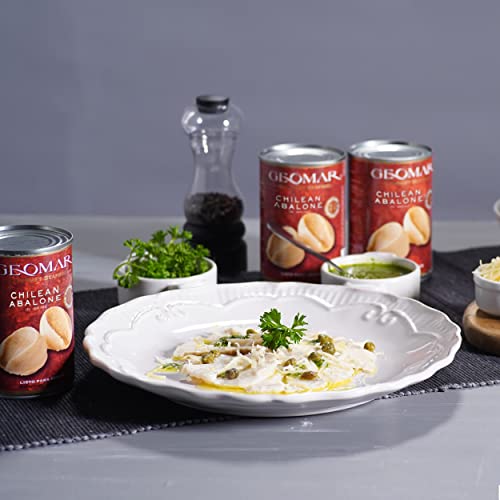 Geomar Locos (Chilean Abalone) In Brine - Sustainable - Ready-To-Eat - 3 Pieces Per Can (15 Oz) #TOP2
