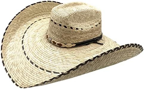 Real Straw Cowboy Gaucho Ranch Hat 