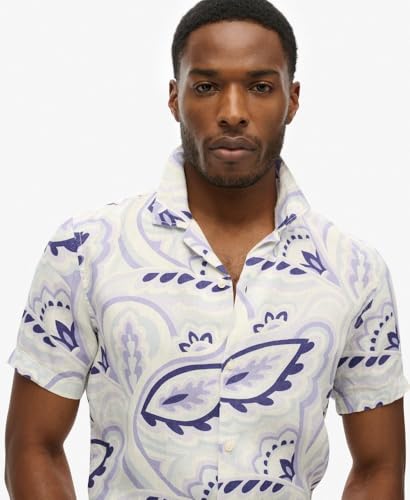 Chemise Superdry Chemise imprimée en lin à col ouvert EU - vue 6