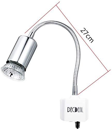 Decdeal Schildpad, warmtelamp voor aquarium, reptiel, met clip, 25 W, 360 graden draaibaar - Afbeelding 7