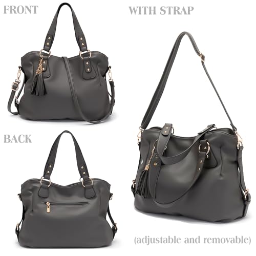 Soperwillton Fashion Handbag Women Shoulder Bag Hobo Tote Purse Set 4pcs by Soperwillton - Used condition - Image 3