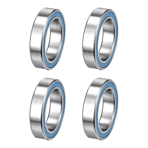 Image of sourcing map 8 Pcs 6701-2RS Deep Groove Ball Bearing, 12x18x4mm Double Rubber Sealed and Pre-Lubricated, Chrome Steel Micro Bearings, (ABEC7, Z4 Low Noise)