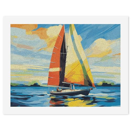 Kit de peinture par numéros sur toile pour adultes STVNKML 30x40 cm
