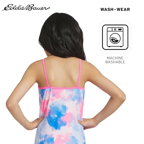 Image of Eddie Bauer Girls' UPF 50+ Scoop-Neck Stretchable One-Piece Swimsuit