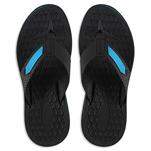 Image of MALIDA Mens Flip Flops Non-Slip Bathroom Shower Shoes Cushion foam Indoor and Outdoor Thong Sandals