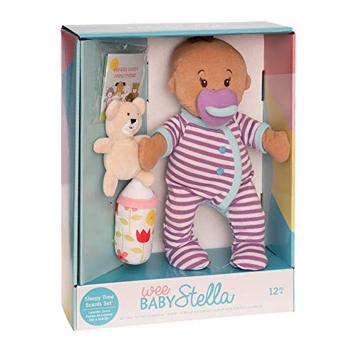 Manhattan Toy Wee Baby Stella Sleepy Times - Juego de muñecas Suaves, Color Beige