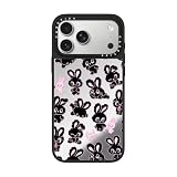 CASETiFY ミラー iPhone 17 Pro Max ケース [鏡面(スマホカバー) / MagSafe対応/指紋防止] - Black Bunnies - シルバー (ブラックバンパー)